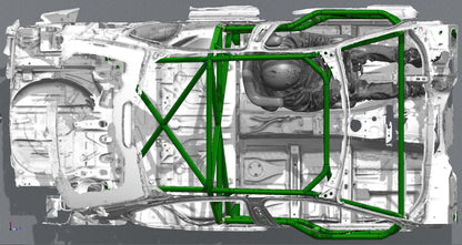 CAGEKITS - E46 Sedan FD Spec Roll Cage - Gutted Doors
