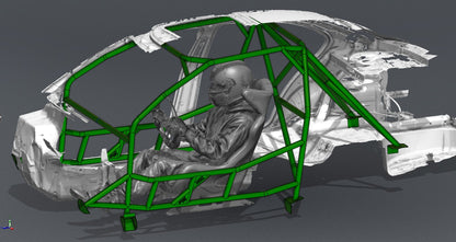 CAGEKITS - E46 Sedan FD Spec Roll Cage - Non-Gutted Doors