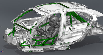 CAGEKITS - E90 Sedan FD Spec Roll Cage - Gutted Doors