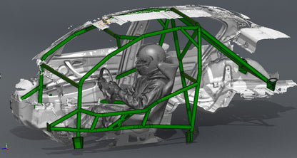 CAGEKITS - E90 Sedan FD Spec Roll Cage - Gutted Doors