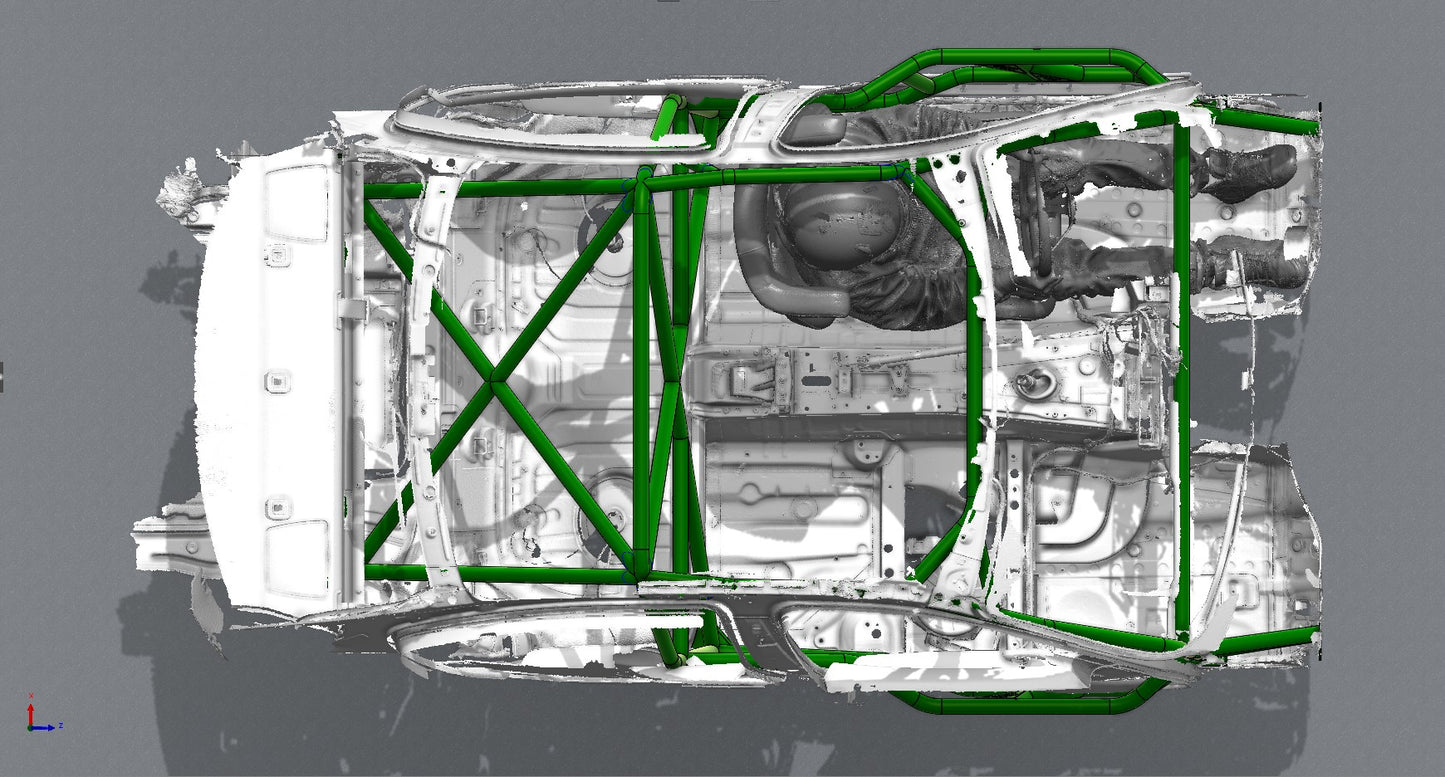 CAGEKITS - E90 Sedan FD Spec Roll Cage - Gutted Doors