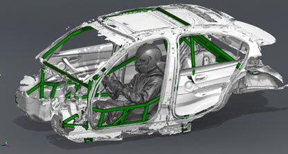 CAGEKITS - E90 Sedan FD Spec Roll Cage - Non-Gutted Doors