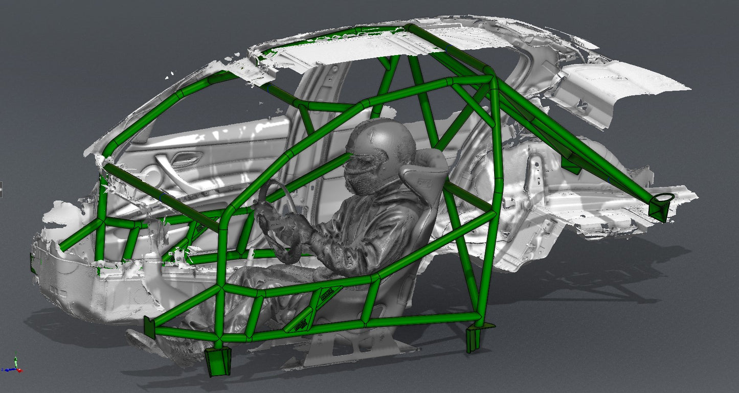 CAGEKITS - E90 Sedan FD Spec Roll Cage - Non-Gutted Doors