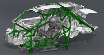 CAGEKITS - E90 Sedan FD Spec Roll Cage - Non-Gutted Doors