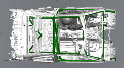 CAGEKITS - E92 Coupe FD Spec Roll Cage - Non-Gutted Doors
