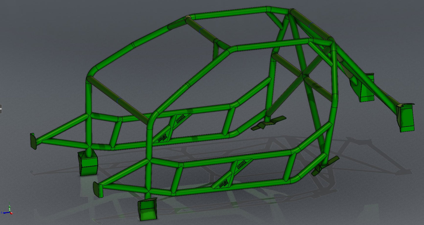 CAGEKITS - MAZDA RX7 FC - FD Spec Roll Cage - Non-Gutted Doors