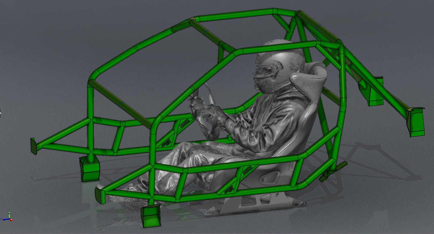 CAGEKITS - MAZDA RX7 FC - FD Spec Roll Cage - Non-Gutted Doors