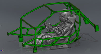 CAGEKITS - MAZDA RX7 FC - FD Spec Roll Cage - Non-Gutted Doors
