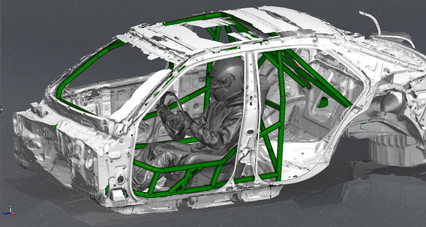 CAGEKITS - LEXUS IS300 XE10 FD Spec Roll Cage - Gutted Doors