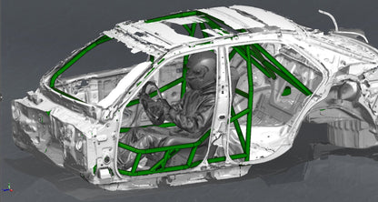 CAGEKITS - LEXUS IS300 XE10 FD Spec Roll Cage - Gutted Doors