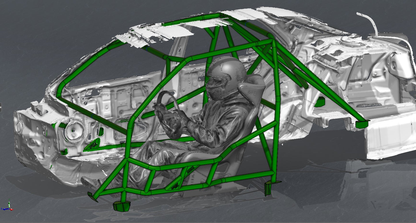 CAGEKITS - LEXUS IS300 XE10 FD Spec Roll Cage - Gutted Doors