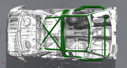 CAGEKITS - LEXUS IS300 XE10 FD Spec Roll Cage - Gutted Doors