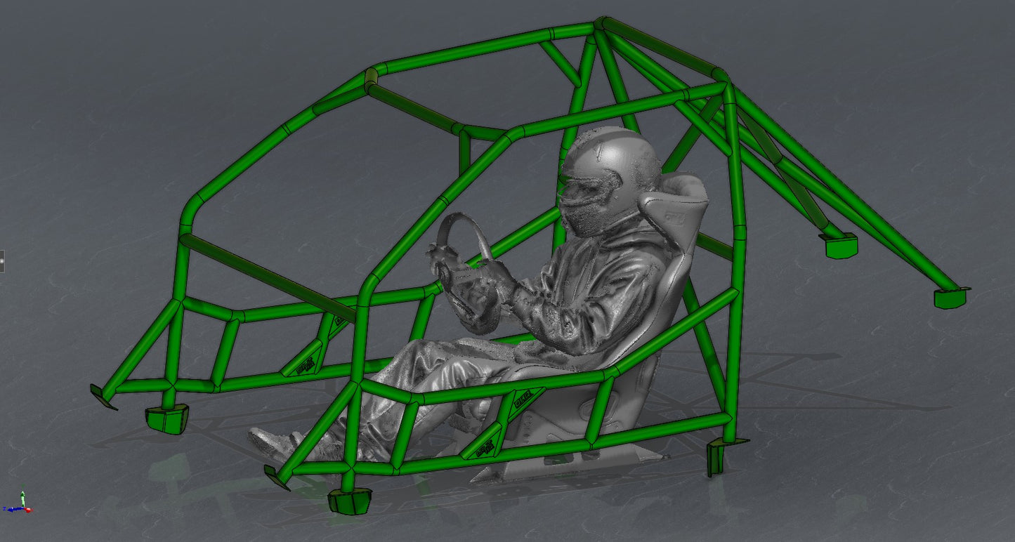 CAGEKITS - LEXUS IS300 XE10 FD Spec Roll Cage - Non-Gutted Doors