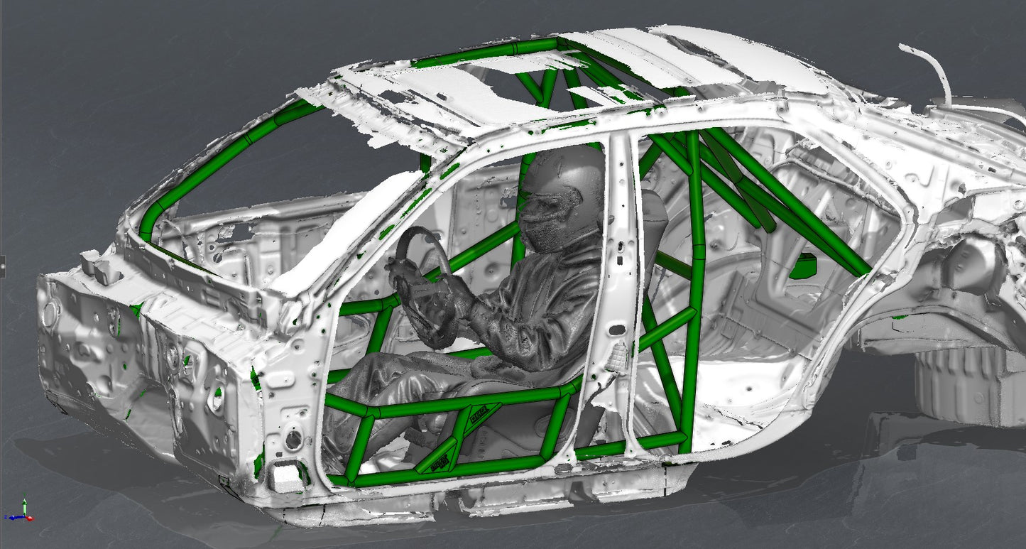 CAGEKITS - LEXUS IS300 XE10 FD Spec Roll Cage - Non-Gutted Doors