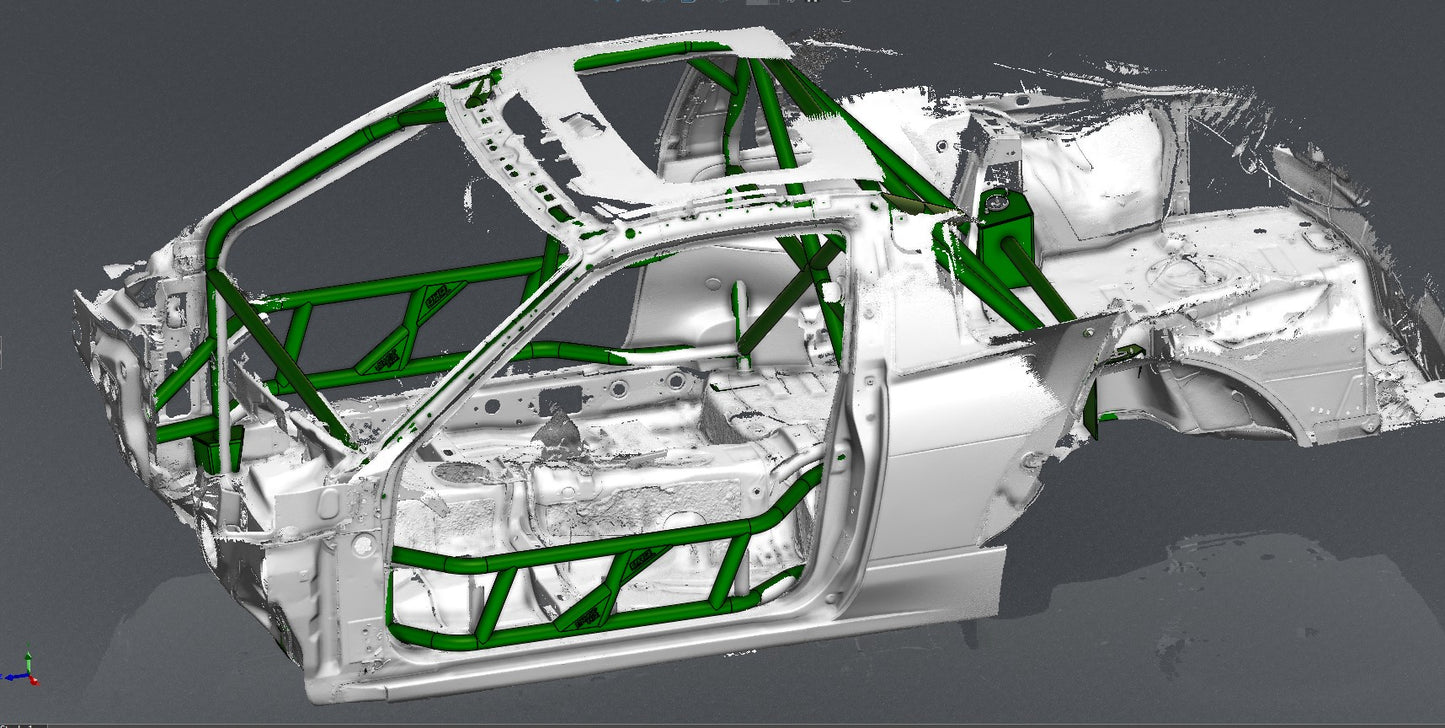 CAGEKITS - NISSAN SILVIA S13 FD Spec Roll Cage - Gutted Doors