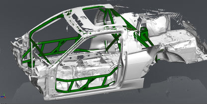 CAGEKITS - NISSAN SILVIA S13 FD Spec Roll Cage - Gutted Doors