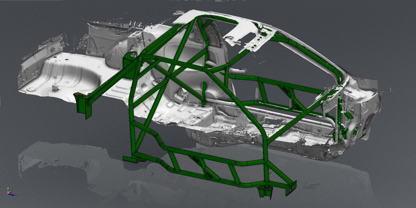 CAGEKITS - NISSAN SILVIA S13 FD Spec Roll Cage - Gutted Doors