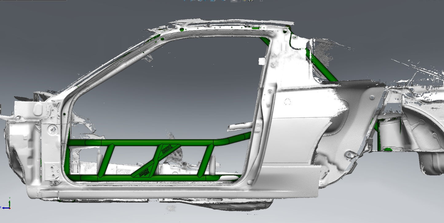 CAGEKITS - NISSAN SILVIA S13 FD Spec Roll Cage - Gutted Doors