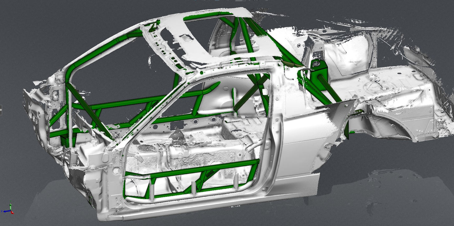 CAGEKITS - NISSAN SILVIA S13 FD Spec Roll Cage - Non-Gutted Doors