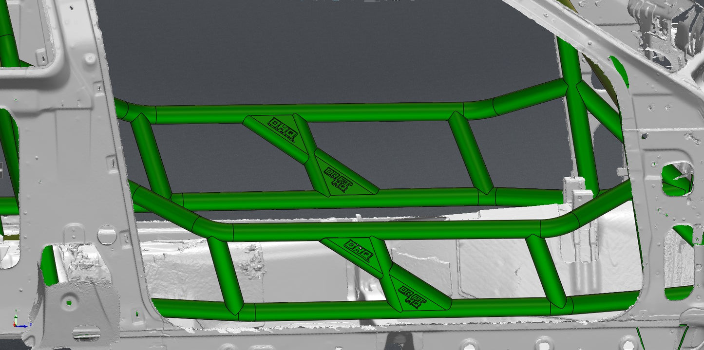 CAGEKITS - NISSAN SILVIA S14 FD Spec Roll Cage - Gutted Doors
