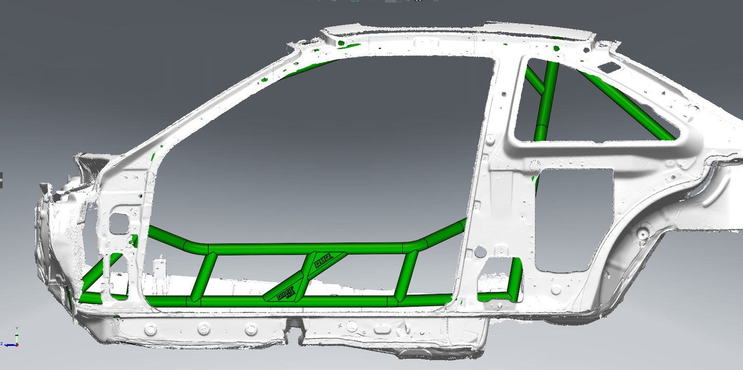 CAGEKITS - NISSAN SILVIA S14 FD Spec Roll Cage - Gutted Doors