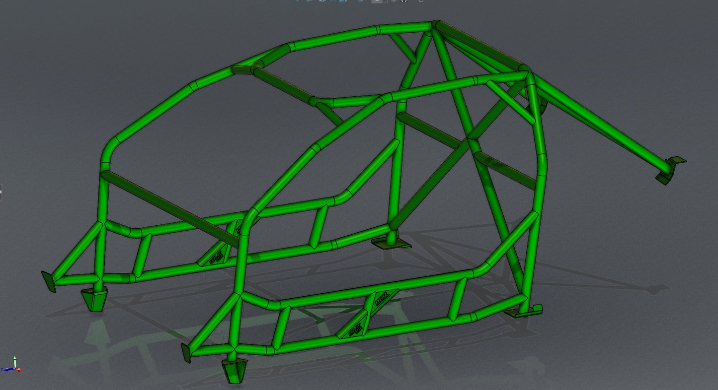 CAGEKITS - NISSAN SILVIA S14 FD Spec Roll Cage - Non-Gutted Doors