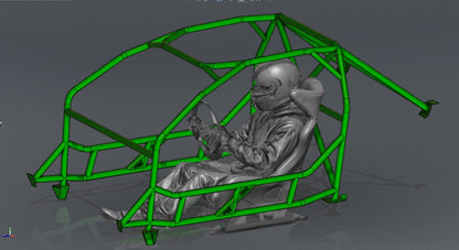CAGEKITS - NISSAN SILVIA S14 FD Spec Roll Cage - Non-Gutted Doors