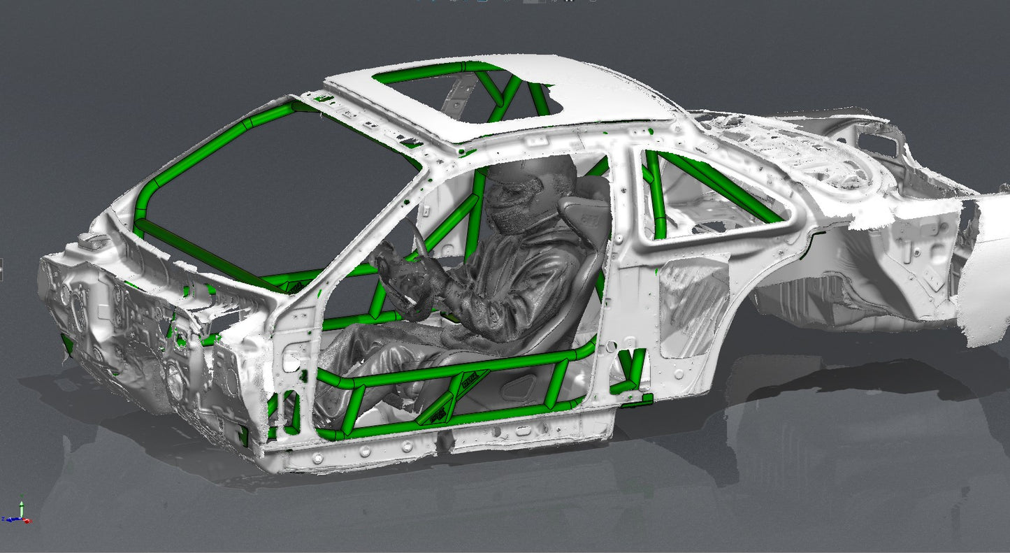 CAGEKITS - NISSAN SILVIA S14 FD Spec Roll Cage - Non-Gutted Doors