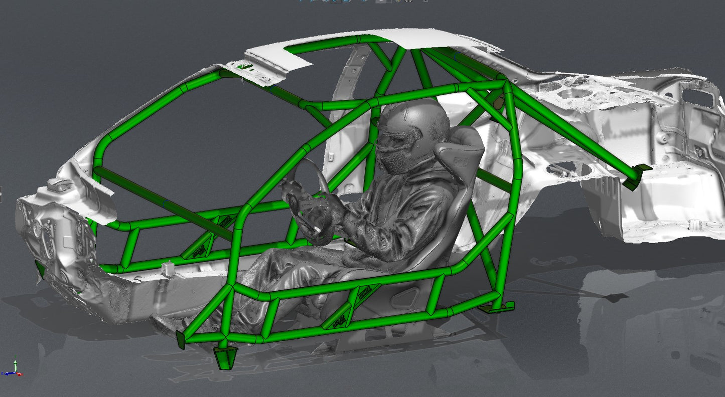 CAGEKITS - NISSAN SILVIA S14 FD Spec Roll Cage - Non-Gutted Doors