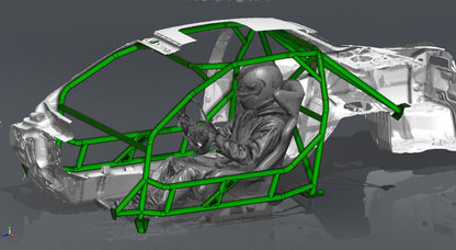 CAGEKITS - NISSAN SILVIA S14 FD Spec Roll Cage - Non-Gutted Doors