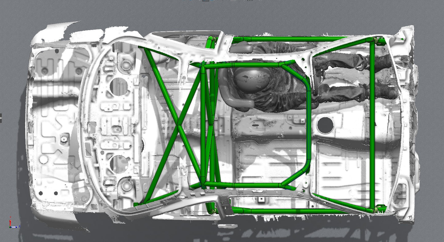 CAGEKITS - NISSAN SILVIA S14 FD Spec Roll Cage - Non-Gutted Doors