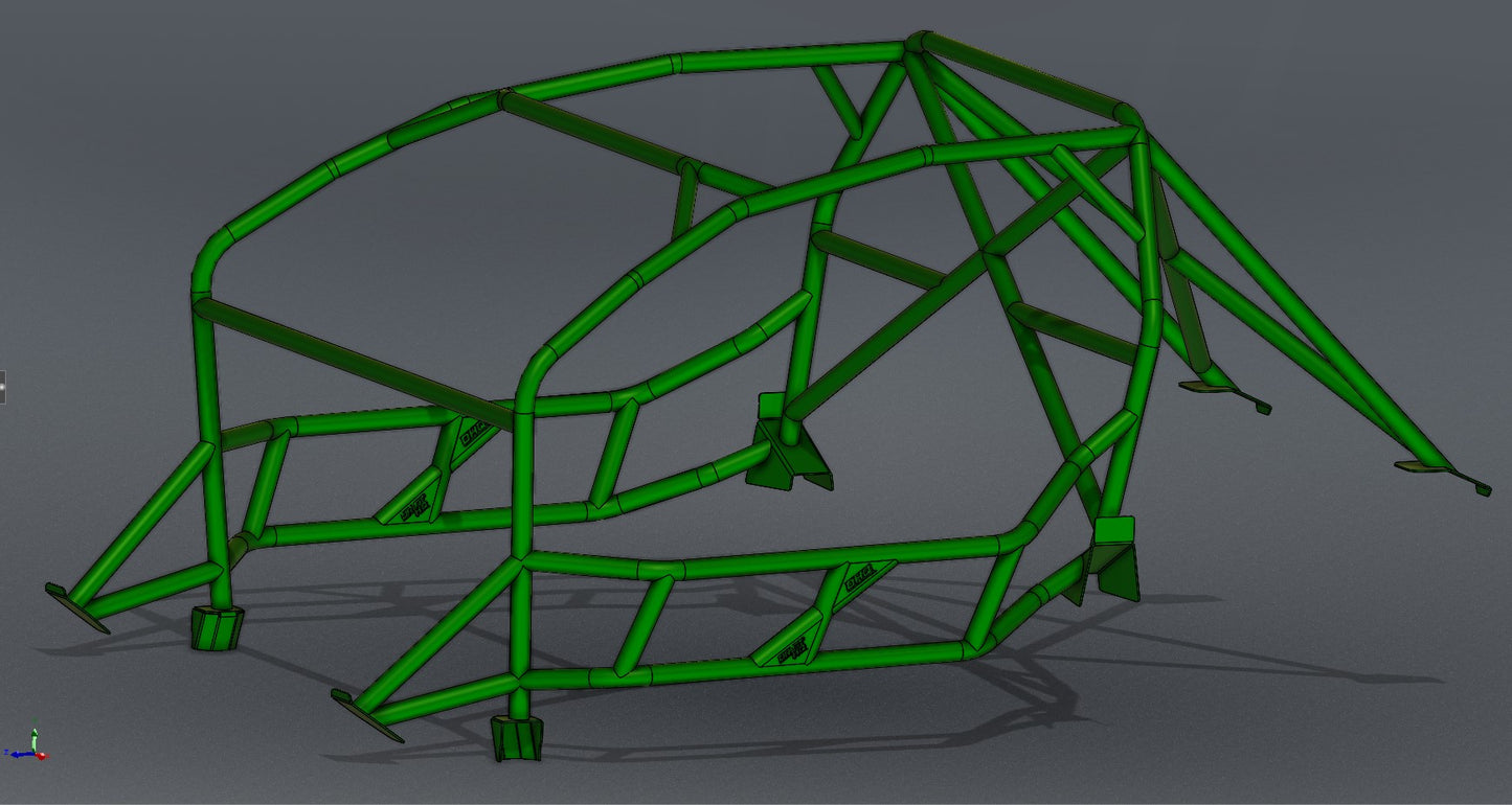 CAGEKITS - FORD MUSTANG S197 FD Spec Roll Cage - Gutted Doors