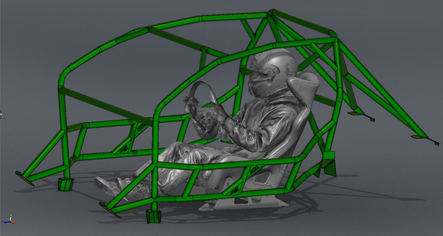 CAGEKITS - FORD MUSTANG S197 FD Spec Roll Cage - Gutted Doors
