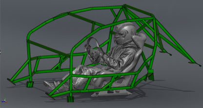 CAGEKITS - FORD MUSTANG S197 FD Spec Roll Cage - Gutted Doors