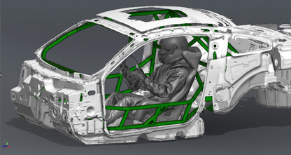 CAGEKITS - FORD MUSTANG S197 FD Spec Roll Cage - Gutted Doors