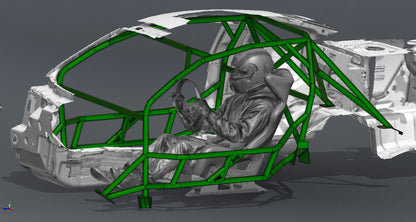 CAGEKITS - FORD MUSTANG S197 FD Spec Roll Cage - Gutted Doors