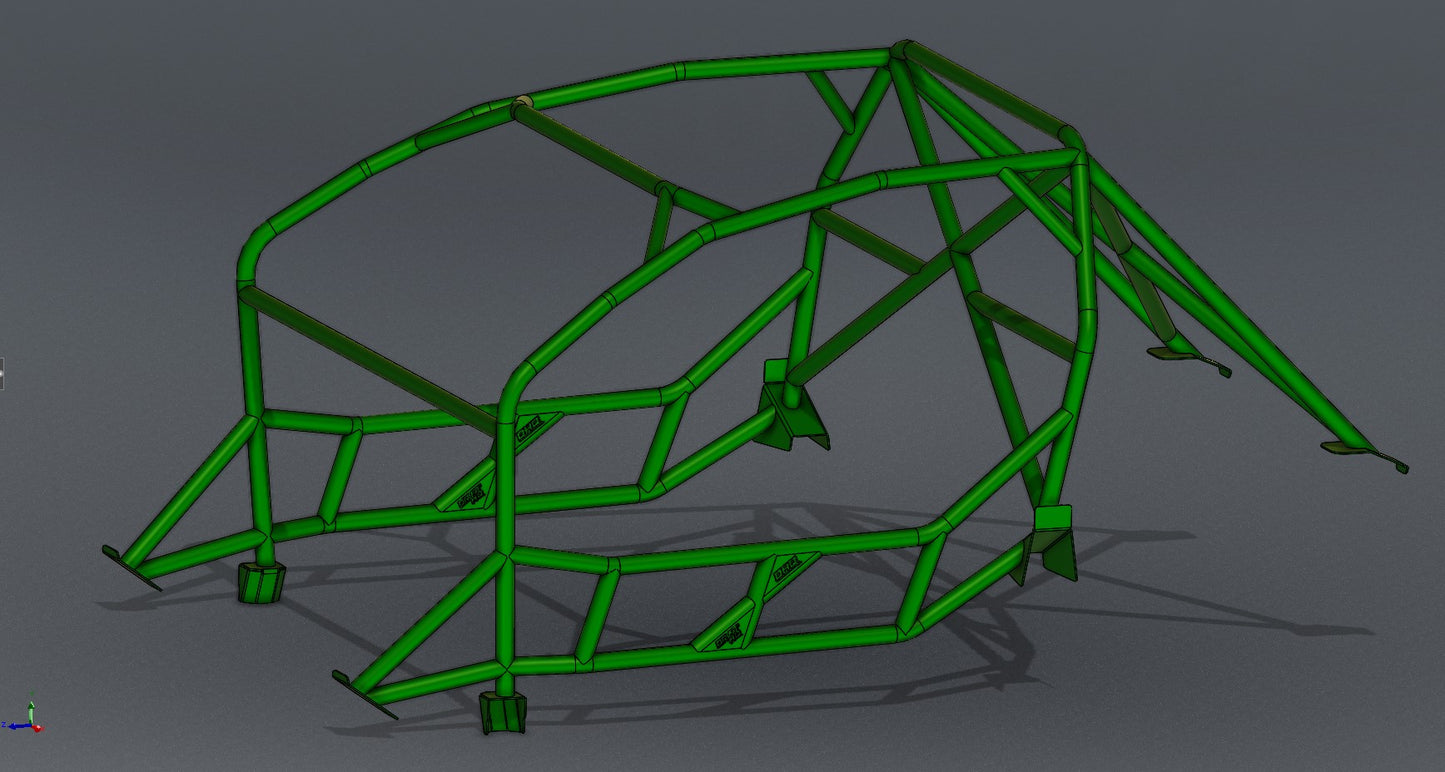 CAGEKITS - FORD MUSTANG S197 FD Spec Roll Cage - Non-Gutted Doors