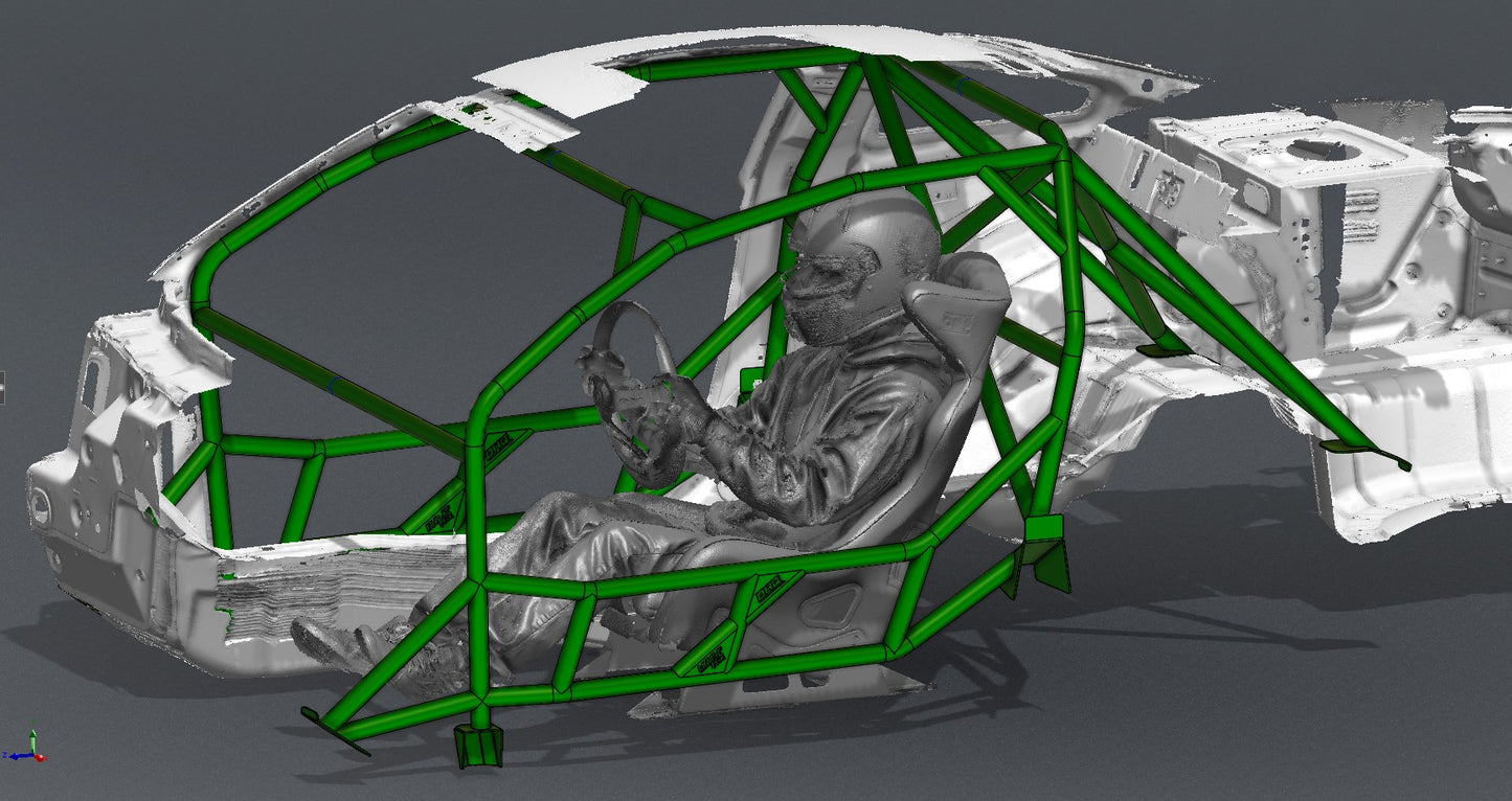 CAGEKITS - FORD MUSTANG S197 FD Spec Roll Cage - Non-Gutted Doors