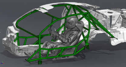CAGEKITS - FORD MUSTANG S197 FD Spec Roll Cage - Non-Gutted Doors
