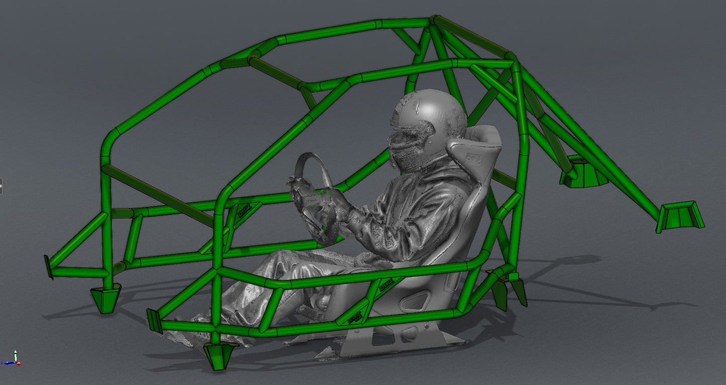 CAGEKITS - FORD MUSTANG SN95 FD Spec Roll Cage - Gutted Doors