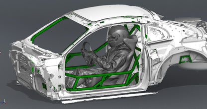 CAGEKITS - FORD MUSTANG SN95 FD Spec Roll Cage - Gutted Doors