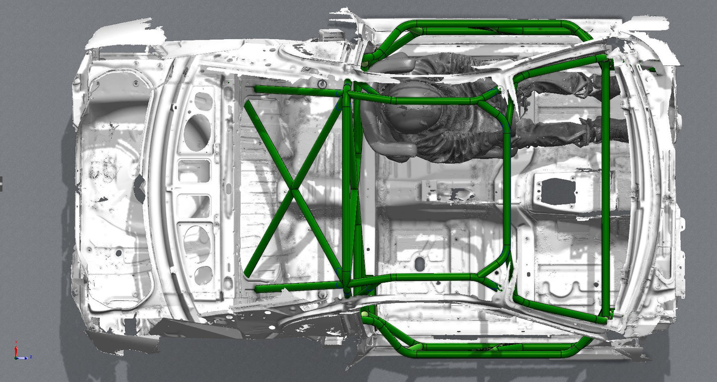 CAGEKITS - FORD MUSTANG SN95 FD Spec Roll Cage - Gutted Doors