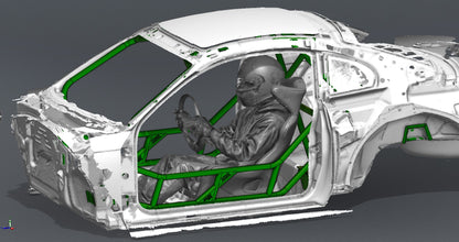 CAGEKITS - FORD MUSTANG SN95 FD Spec Roll Cage - Non-Gutted Doors