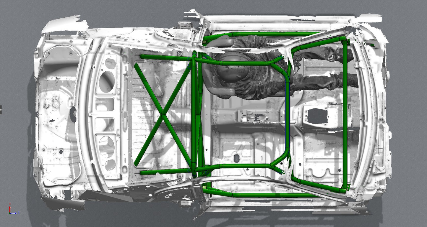 CAGEKITS - FORD MUSTANG SN95 FD Spec Roll Cage - Non-Gutted Doors