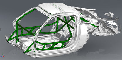CAGEKITS - NISSAN 350Z FD Spec Roll Cage - Gutted Doors
