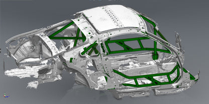 CAGEKITS - NISSAN 350Z FD Spec Roll Cage - Gutted Doors