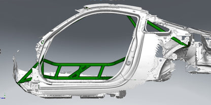 CAGEKITS - NISSAN 350Z FD Spec Roll Cage - Gutted Doors