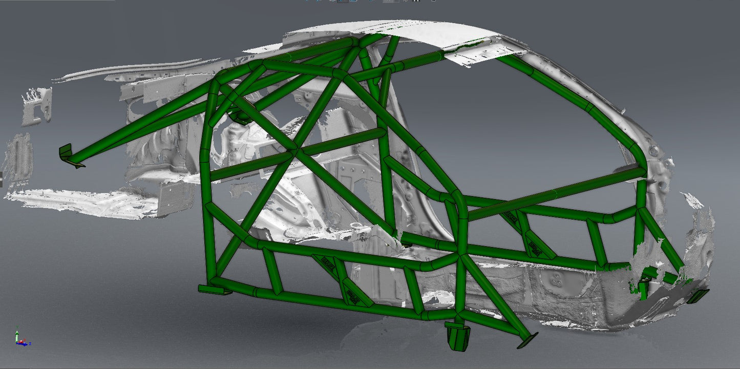 CAGEKITS - NISSAN 350Z FD Spec Roll Cage - Non-Gutted Doors