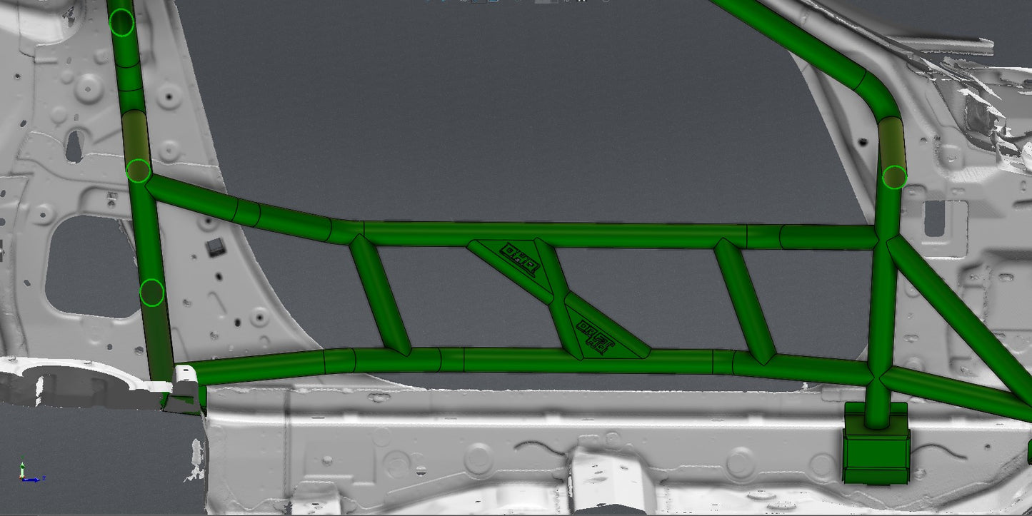 CAGEKITS - NISSAN 370Z FD Spec Roll Cage - Gutted Doors