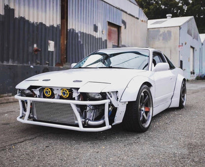 True Focus Fabrication - Nissan S13 Pop Up Headlight - Front Dual Row Bash Bar